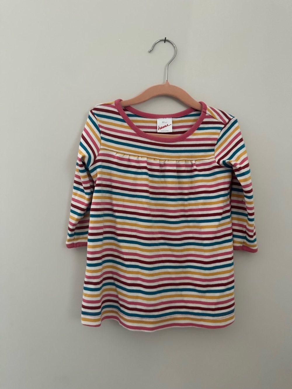 Striped Long-Sleeve Tunic Dress - Hanna Andersson 80cm